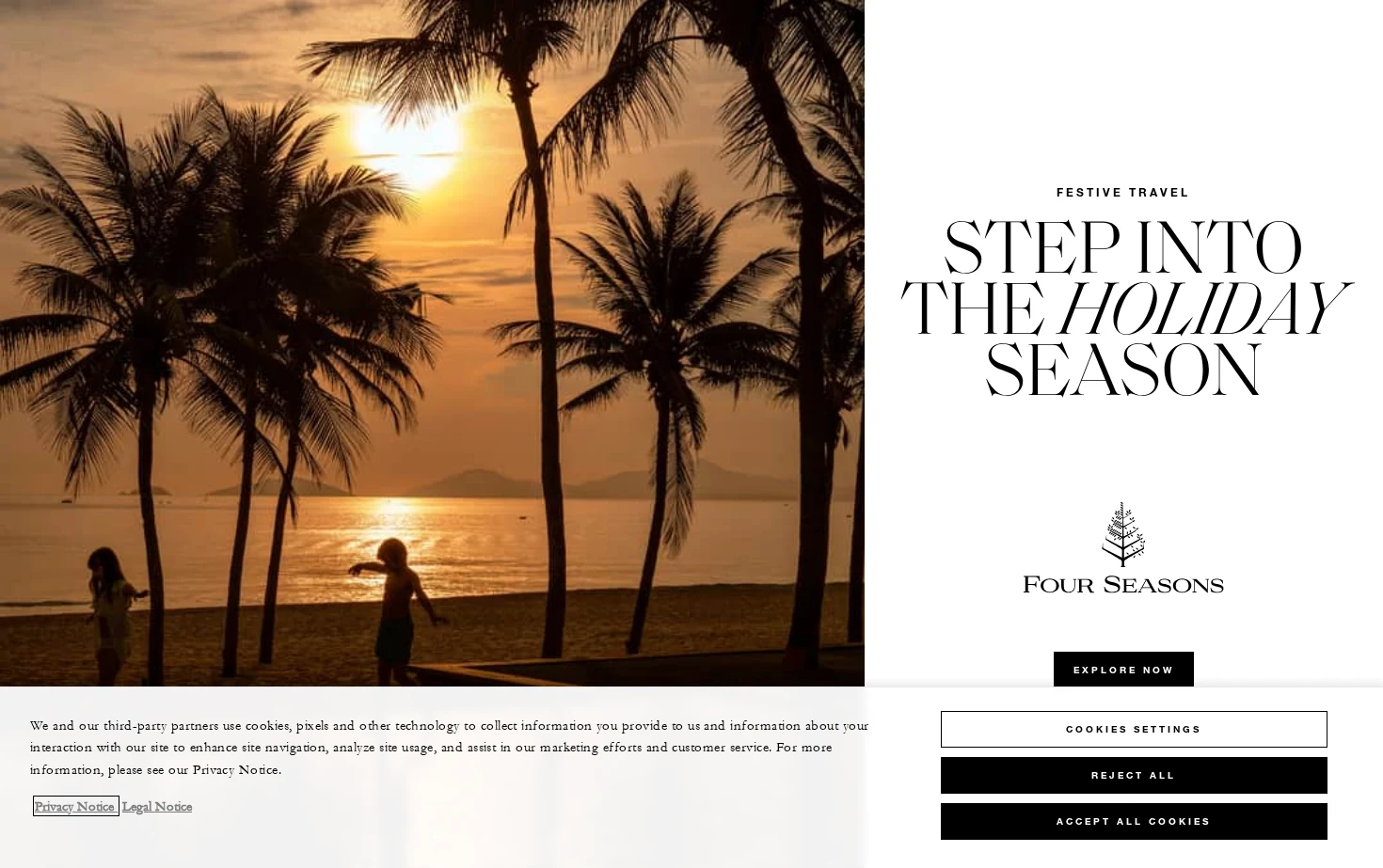 Four Seasons Hotels and Resorts 页面快照